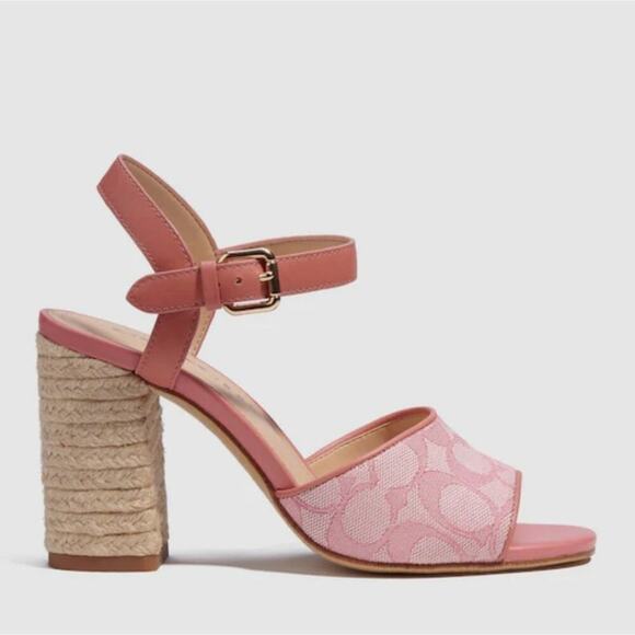 COACH STRAP SANDALS IN PINK "MADDY" SIZES 10 & 11 - Picture 3 of 5